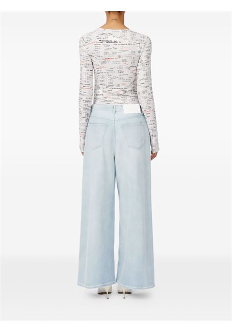 jeans wide leg donna blu MM6 MAISON MARGIELA | S52LA0262-M30056961
